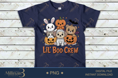 Lil Boo Crew PNG |Cute Halloween Group Design for Kids Product Image 5