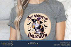 Just Waiting for Halloween Sublimation PNG| Happy Hallowe Product Image 5