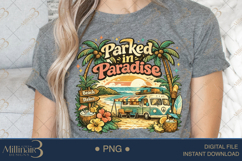 Parked in Paradise PNG, Tropical RV Camping Sublimation Desi Product Image 4