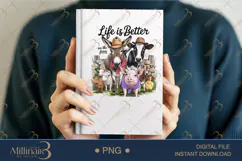 Life Is Better On The Farm PNG | Rustic Country Clipart Product Image 5