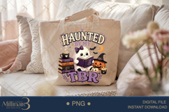 Haunted by My TBR PNG, Cute Halloween Book Lover Design, Rea Product Image 5
