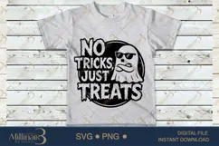 No Tricks Just Treats SVG PNG,Halloween Spooky Product Image 4