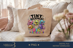 Tiny Backpacks Big Personalities PNG, Funny Teacher Back to Product Image 5
