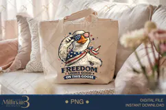 Freedom Looks Good On This Goose PNG, Funny Patriotic Goose Product Image 5