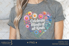 Celebrate Minds of All Kinds PNG | Puzzle Piece Autism Aware Product Image 5