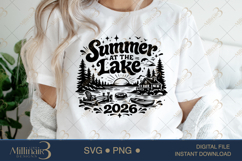Summer at the Lake 2026 SVG PNG, Funny Lake Vacation Shirt D Product Image 5