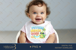 Future Beach Boss PNG Cute Kids Summer Shirt Design, Turtle Product Image 5