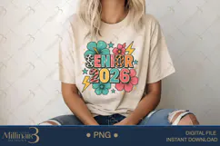 Retro Senior 2026 PNG|Boho Senior Flower 2026 PNG Product Image 5