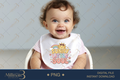 Sunny Little Soul PNG, Cute Kawaii Summer Quote Design with Product Image 5