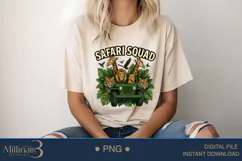 Safari Squad PNG Sublimation|Students School Png Product Image 5