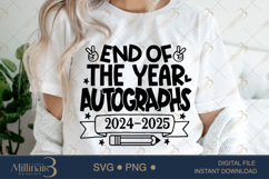 End of the Year Autographs 2025 SVG PNG | Last Day Of School Product Image 5