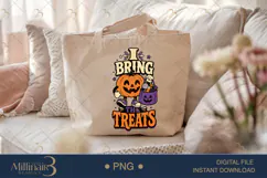 I Bring the Treats PNG, Funny Halloween Candy Quote Design, Product Image 5