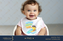 Wave Rider Kid PNG Cute Surfing Duck Design, Kids Summer Shi Product Image 5