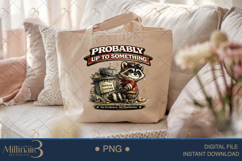 Probably Up To Something PNG, Funny Raccoon Digital Design, Product Image 5
