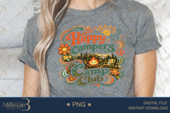 Happy Campers Club PNG, Retro Camping Sublimation Design, Ca Product Image 5