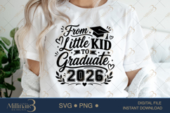 From Little Kid to Graduate 2026 SVG PNG, Graduation Memory Product Image 5