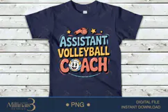 Assistant Volleyball Coach PNG | Funny Baby Onesie PNG Product Image 5