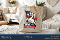 Honk For Freedom PNG, Funny Patriotic Goose Sublimation Desi Product Image 5