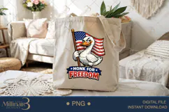 Honk For Freedom PNG, Funny Patriotic Goose Sublimation Desi Product Image 5