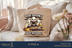 Stay Spooky Keep Reading PNG, Cute Halloween Ghost Reader De Product Image 5