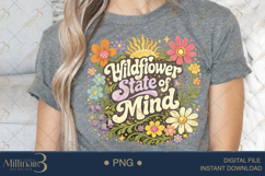 Wildflower State of Mind PNG, Watercolor Floral Boho Design Product Image 5