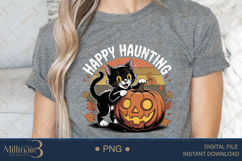 Black Cat Halloween Sublimation PNG| Happy Halloween Product Image 5