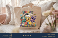 Small People Big Personalities PNG, Funny Teacher Design for Product Image 5