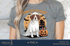Paws Off My Candy PNG |Ghost Dog, Pumpkin Pu Product Image 5