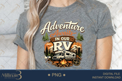 Adventure Awaits in Our RV PNG, Camping Sublimation Design, Product Image 5