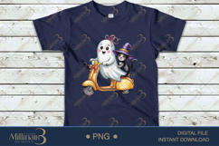 Halloween Ghost Cat Kids PNG |Cute Spooky Kitty Design Product Image 5