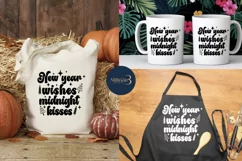 New Year Wishes and Midnight Kisses|Merry Christmas Svg. Product Image 5