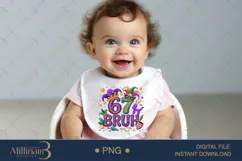 67 Bruh Mardi Gras PNG, Mardi Gras Birthday Shirt Design Pur Product Image 5