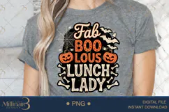 Boo Jee Lunch Lady Halloween PNG|Funny School Cafeteria PNG Product Image 5
