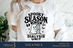 Spooky Season in the Dialysis Unit SVG PNG, Funny Dialysis N Product Image 4
