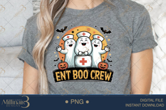 Spooky ENT Boo Crew PNG |Funny Nurse Sublimation Product Image 5