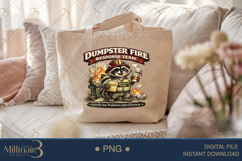 Dumpster Fire Response Team PNG, Funny Raccoon Sublimation D Product Image 5