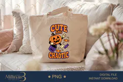 Cute and Chaotic PNG, Funny Chaos Quote Design, Playful Subl Product Image 5