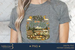 RV Life Is the Best Life PNG, Retro Camping Sublimation Desi Product Image 5