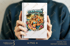 Cool Babe PNG Summer Beach Couple Design, Trendy Tropical Gi Product Image 5