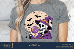 Halloween Witch Skeleton Bow PNG |Halloween Coffee PNG Product Image 5
