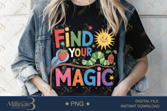 Find Your Magic Caterpillar Teacher PNG Inspirational Quote Product Image 2