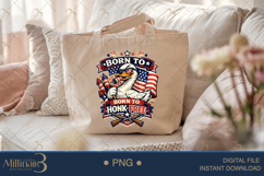 Born To Honk Free PNG, Funny Patriotic Goose Sublimation Des Product Image 5
