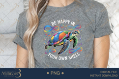 Be Happy In Your Own Shell PNG | Puzzle Piece Autism Awarene Product Image 5