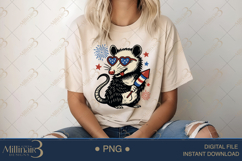Retro Fourth of July Opossum Retro Fourth Of July Opossum, Product Image 5