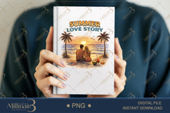 Summer Love Story PNG Romantic Beach Sunset Design, Couple Product Image 5