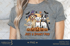 Just A Spooky Paw PNG |Ghost Dog, Pumpkin Pu Product Image 5