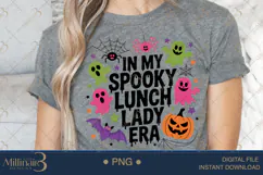 In My Spooky Lunch Lady Era PNG|Funny School Cafeteria Staf Product Image 5