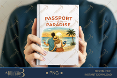 Passport And Paradise PNG Romantic Beach Couple Travel Desig Product Image 5