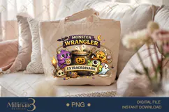 Monster Wrangler Extraordinaire PNG, Funny Halloween Teacher Product Image 5
