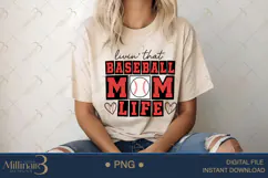 Baseball Mama Coquette Bow PNG | Coquette Bow Sports Png Product Image 5
